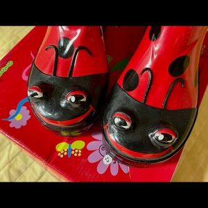 Western Chief Ladybug Rain boots! NWT. Original box (box shows storage wear)